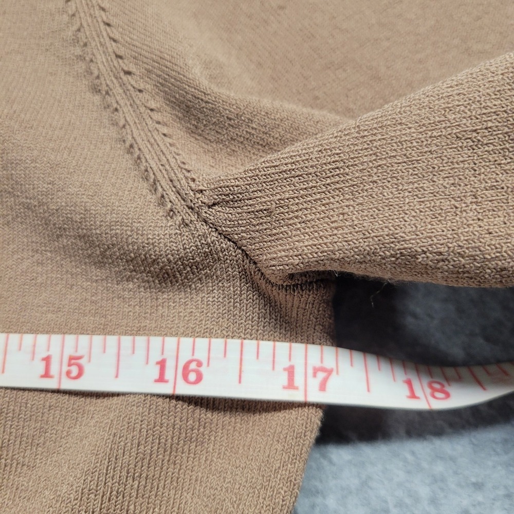 Aritzia Babaton Sculpt Knit Long Sleeve Top Size 2XL Brown Toasty Chaud NWT - Picture 5 of 9